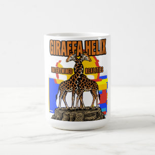 Giraffa Helix verwobene Schönheiten Kaffeetasse