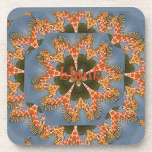 Giraffe Abstract Art Druck Getränkeuntersetzer