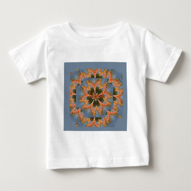 Giraffe Abstrakte Kunstdrucke Baby T-shirt (Vorderseite)