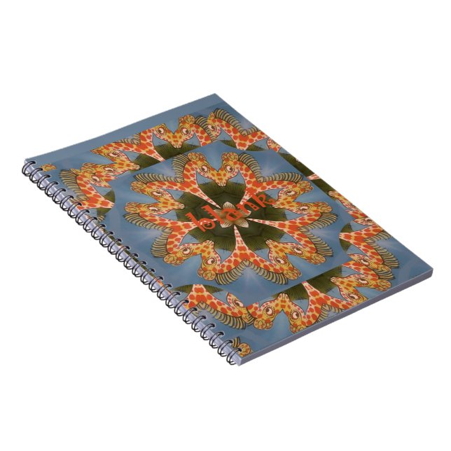 Giraffe Abstrakte Kunstdrucke Notizblock (Rechte Seite)