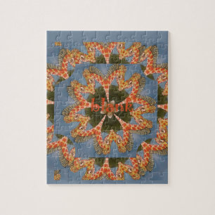 Giraffe Abstrakte Kunstdrucke Puzzle