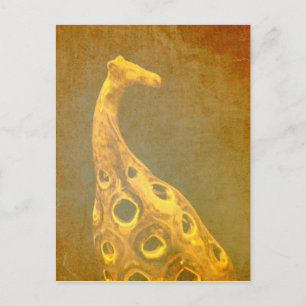 Giraffe Abstrakte Postkarte