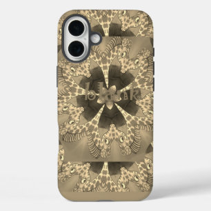 Giraffe abstraktes Kunstposter iPhone 16 Plus Hülle