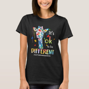 Giraffe Acceptance Kinder Jungen Mädchen Es ist ok T-Shirt