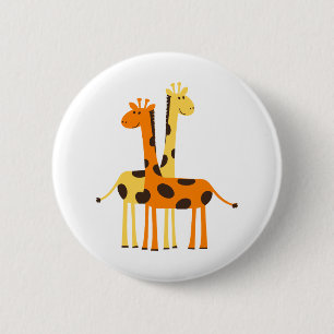 Giraffe Africa Safari Button