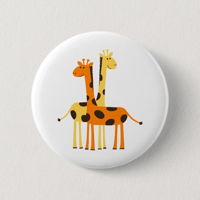 Giraffe Africa Safari Button (Vorderseite)