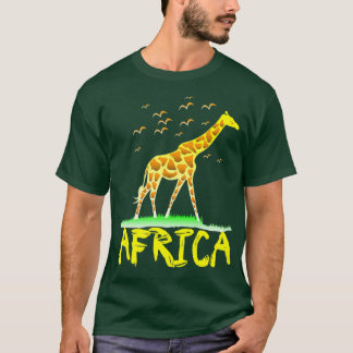 Giraffe Africa Safari Kleidungsdesigns für T-Shirt