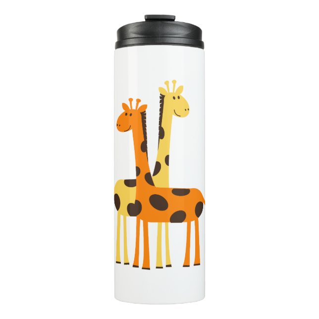 Giraffe Africa Safari Thermosbecher (Vorderseite)