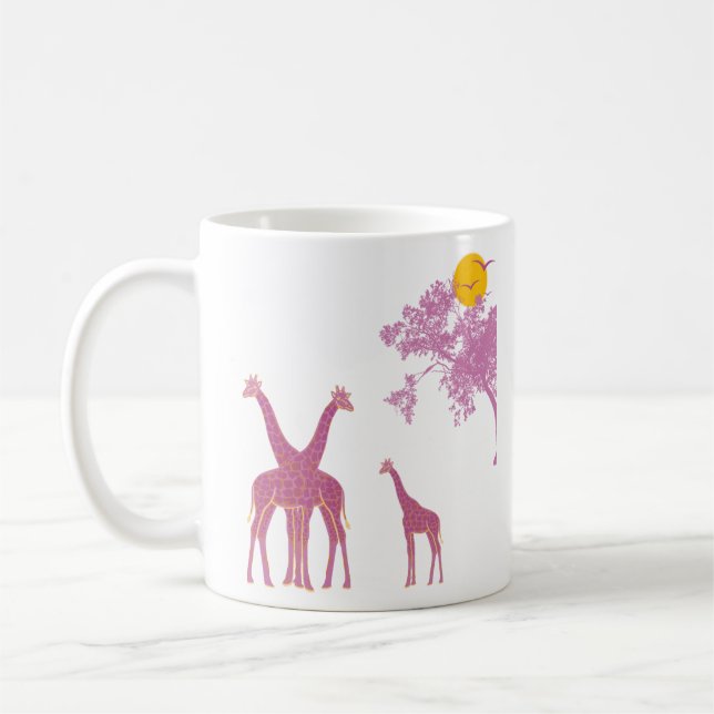 Giraffe African Safari Kaffeetasse (Links)