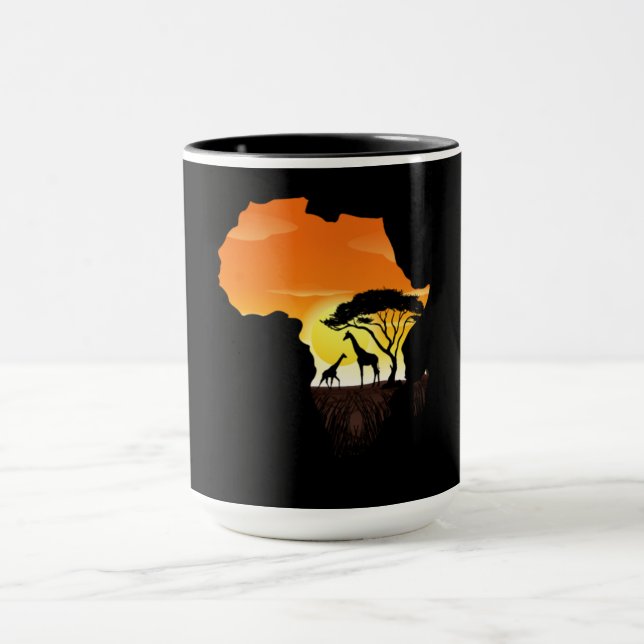 Giraffe Afrika Tier Tasse (Zentrum)