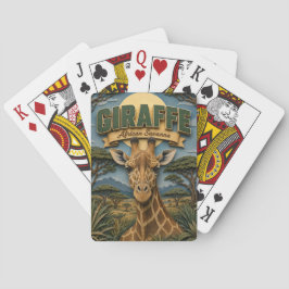 Giraffe Afrikanische Savanne POPCUT Spielkarten