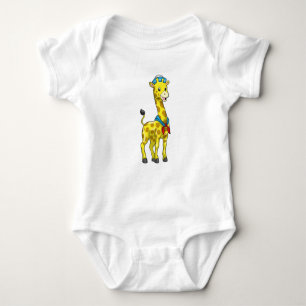 Giraffe als Seeleute mit Sailor-Hut Baby Strampler
