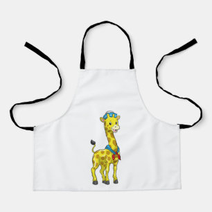 Giraffe als Seeleute mit Sailor-Hut Schürze