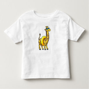 Giraffe am Strand mit Swim Ring & Sonnenbrille Kleinkind T-shirt