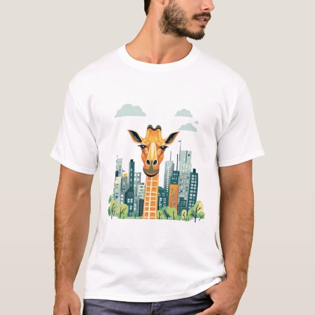 Giraffe Animal Beauty Nature Wildlife Discovery T-Shirt (Vorderseite)