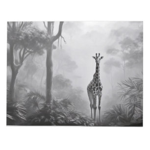 Giraffe Animal Discovery Wild Nature Ink Sketch Notizblock