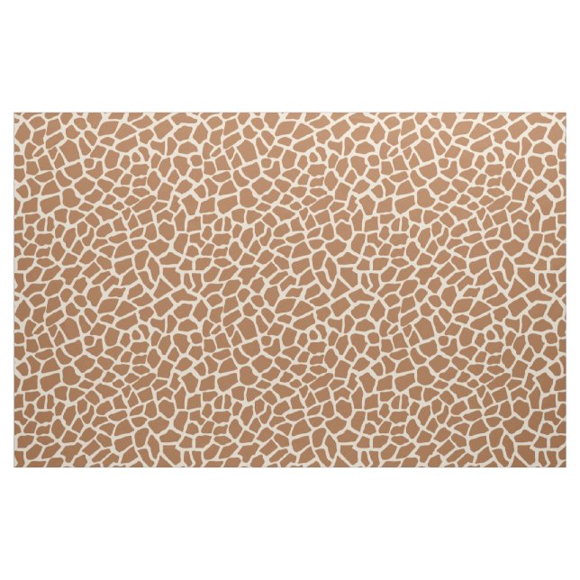 Giraffe Animal Print Light Yellow and Brown Stoff (Fat Quarter (45,7 x 55,9 cm))