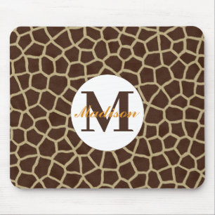 Giraffe Animal Print Personalisiert Mousepad