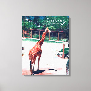 Giraffe animal Sydney Australia Leinwanddruck