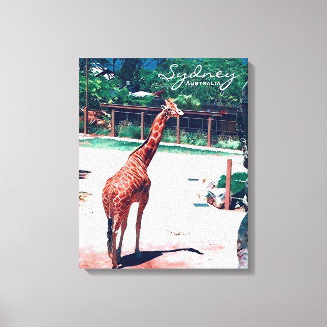 Giraffe animal Sydney Australia Leinwanddruck (Vorderseite)