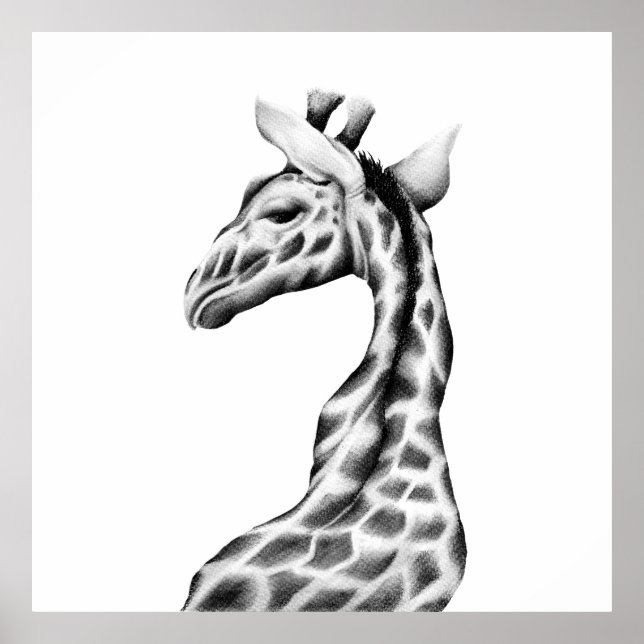 Giraffe Art Print Modern Poster (Vorne)
