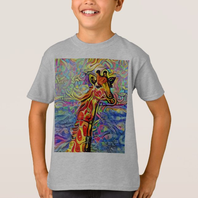 GIRAFFE ART T - SHIRT T-SHIRTS KIDS (Vorderseite)