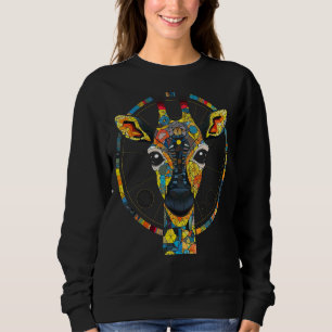 Giraffe Artwork farbenfroh - Zoo Gi für Polygontie Sweatshirt