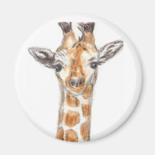 Giraffe Artwork Magnet präsentieren