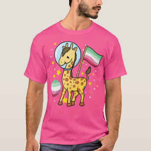 Giraffe Astronaut Abroseual Stolz T-Shirt