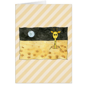 Giraffe auf dem Mond