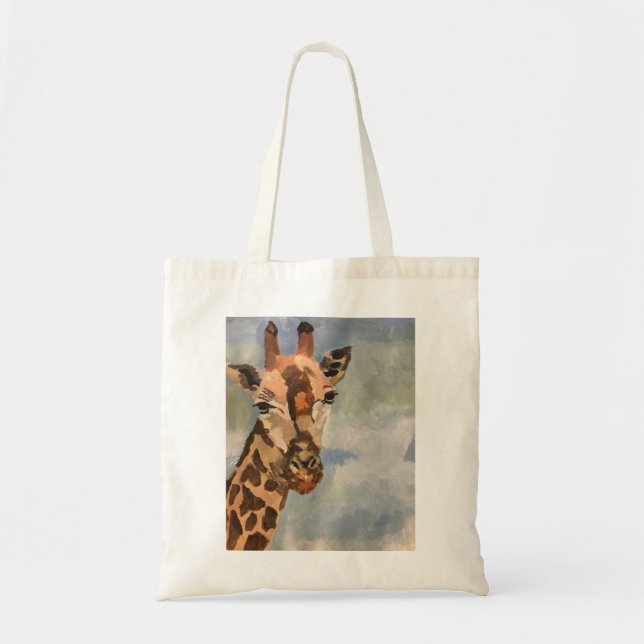 Giraffe auf Totensack Tragetasche (Vorne)