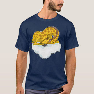Giraffe auf Wolken Lustige Tiere Mädchen T-Shirt