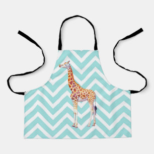 Giraffe auf Zickzack Zickzack. Schürze