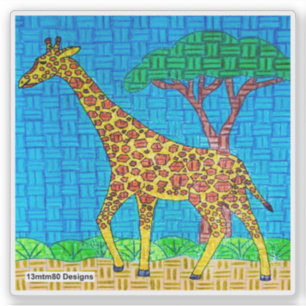 Giraffe - Aufkleber