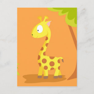 Giraffe aus meiner Weltenserie Postkarte
