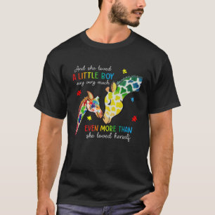 Giraffe Autismus Aufklärung Monat Sie liebte ein w T-Shirt