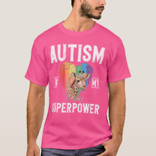 Giraffe Autismus Bewusstsein Neurovielfalt Autisti T-Shirt