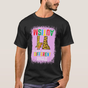 Giraffe Autismus sieht Welt anders Angle Awaren T-Shirt