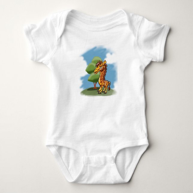 Giraffe Baby Bodysuit Strampler (Vorderseite)