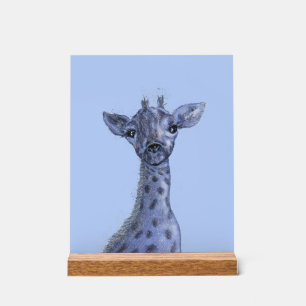 Giraffe Baby Boy Acrylschild