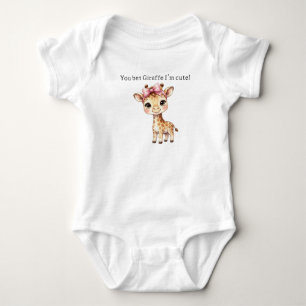 Giraffe-Baby-Mädchen Baby Strampler