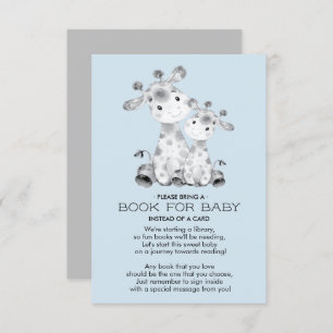 Giraffe Baby Shower Book for Baby Card Einladung