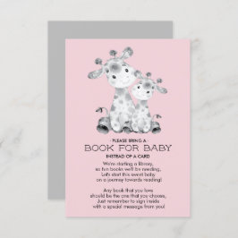 Giraffe Baby Shower Book for Baby Card Einladung
