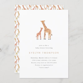 Giraffe Baby Shower Einladung