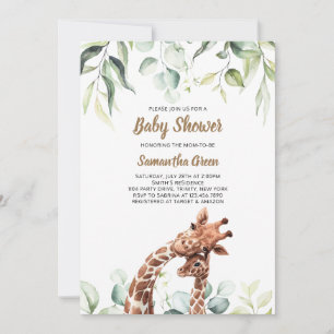 Giraffe Baby Shower Einladung
