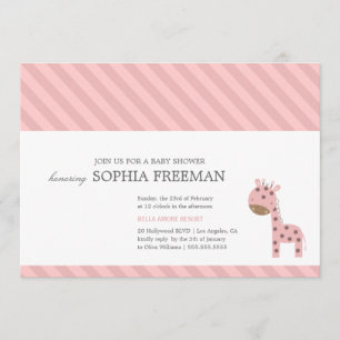 GIRAFFE   BABY SHOWER EINLADUNG