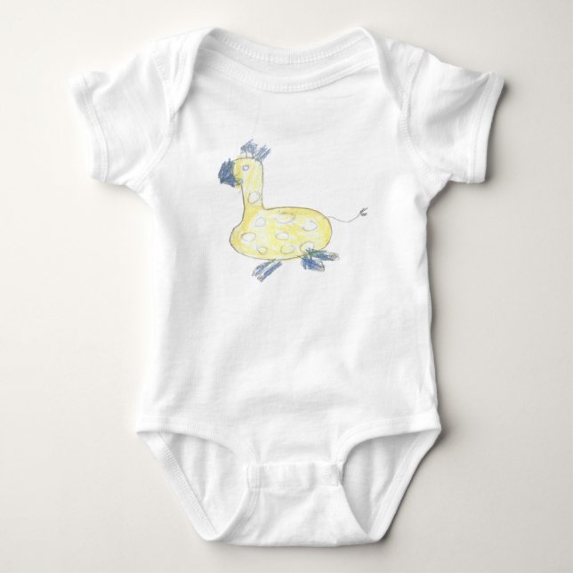Giraffe Baby Strampler (Vorderseite)