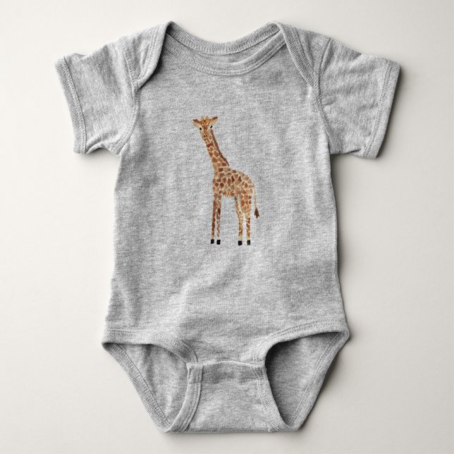 Giraffe Baby Strampler (Vorderseite)