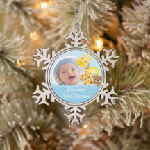 Giraffe Baby's First Christmas Foto