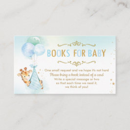 Giraffe Balloons Babydusche bringt ein Buch stattd Begleitkarte